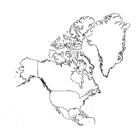 Doodle Map of North America With Countries 3087864 Vector Art at Vecteezy