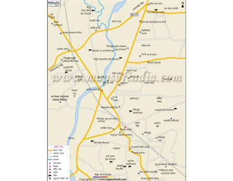 Buy Siliguri City Map in Bengali Language