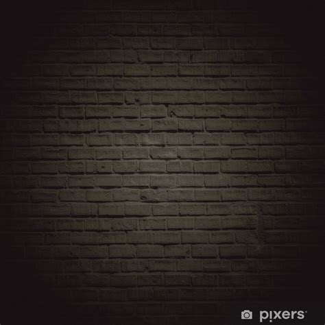 Wall Mural Dark brown brick wall - PIXERS.HK