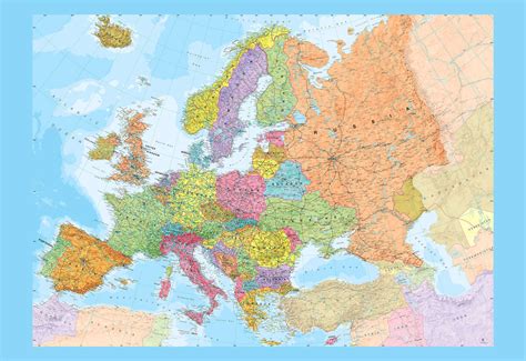 Europe Political Map Wallpaper