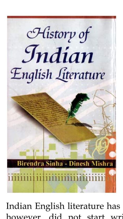 History of Indian English Literature by Dinesh Mishra Birendra Sinha | Goodreads