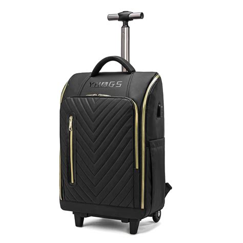 Buy GOTECH Rolling Backpack, Waterproof Backpack with Wheels for Business Commuter, Carry on ...