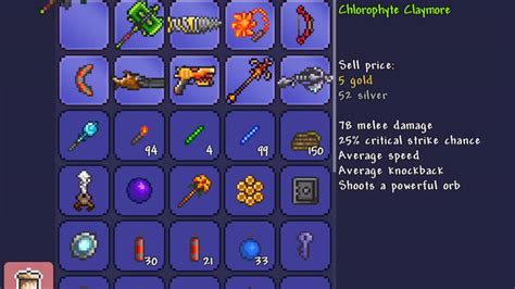 Weapons Terraria