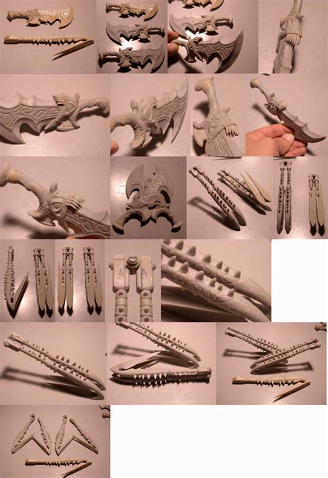 Kratos weapons by loqura on DeviantArt