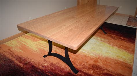 Custom Solid Black Cherry Wood Dining Table Top by Yost SelectWoodWorks, LLC | CustomMade.com