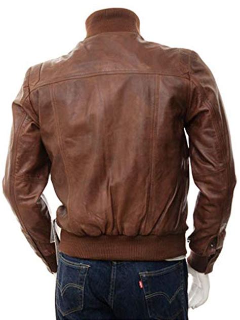 Men's Soft Lambskin Bomber Leather Jacket