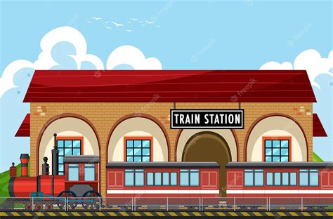 Train Station Clipart Royalty Free