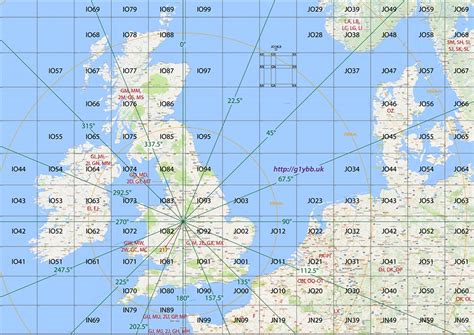 UK and Europe VHF Contesting Maidenhead Locator Map – G1YBB.uk