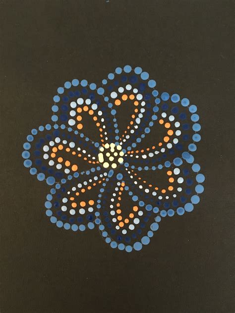 Dot Flower | Dot painting, Dots art, Circle art projects