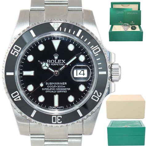 MINT 2019 Rolex Submariner Date 116610 Steel Black Dial Ceramic Bezel