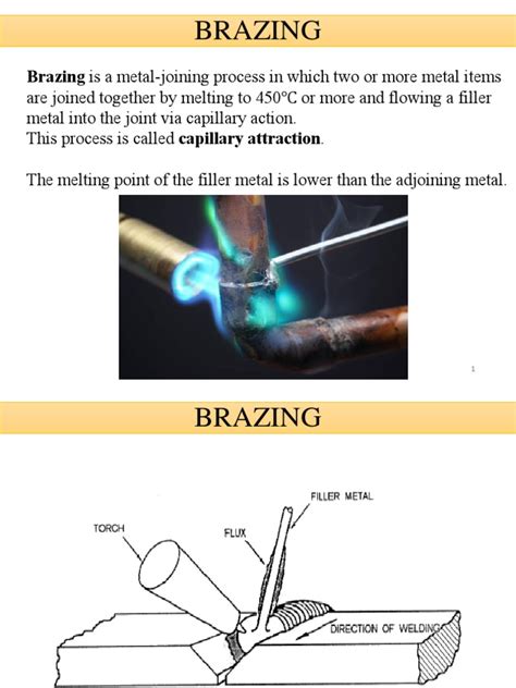 Brazing: Brazing Is A Metal-Joining Process in Which Two or More Metal Items | PDF | Business ...