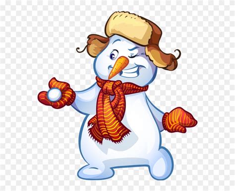 Funny Cartoon Snowman Clipart (#4013563) - PinClipart