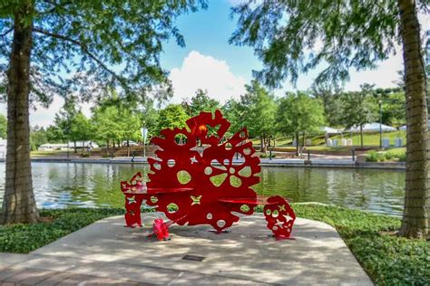 Where to find The Woodlands art benches, which add 6 more this fall