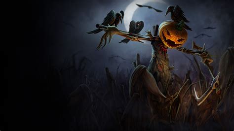 Black crows illustration, Fiddlesticks, League of Legends, Halloween HD wallpaper | Wallpaper Flare