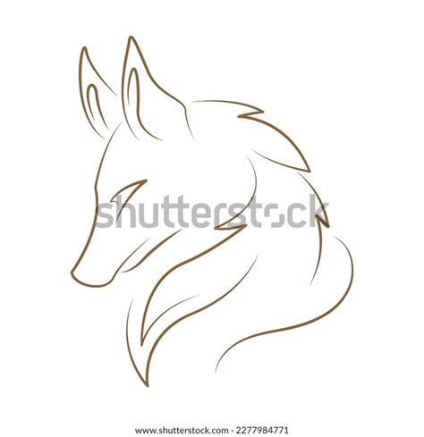 Wolf Line Art Logo Design Illustration Stock Vector (Royalty Free) 2277984771 | Shutterstock