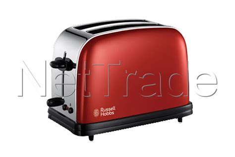 Russell Hobbs - Toaster Colors Flame Red Long Slot - 2139156