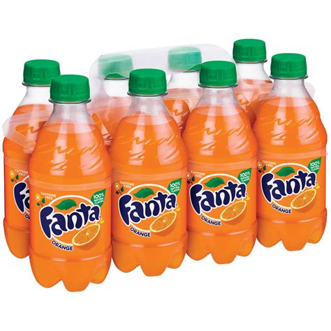 Fanta Orange Soda Fruit Flavored Soft Drink, 12 fl oz, 8 Pack - Walmart.com - Walmart.com