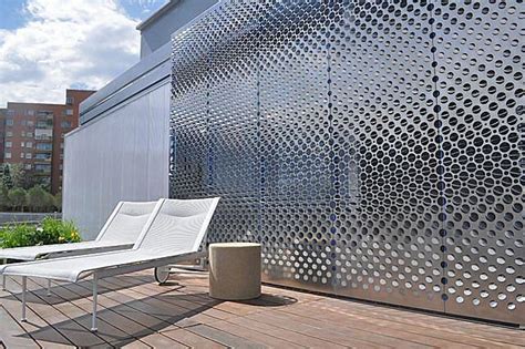 perforated sheet metal cladding | Facade cladding, Corrugated metal wall, Perforated metal