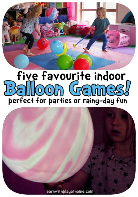 Learn with Play at Home: 5 fun indoor balloon party games