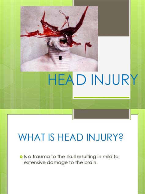 Head Injury Ppt