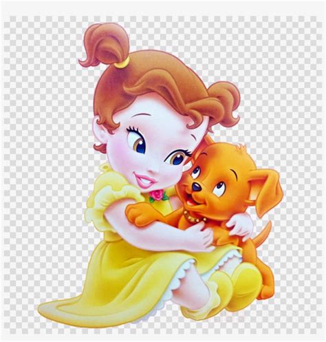 Baby Disney Belle Clipart Belle Ariel Tiana - Baby Disney Princess Belle - 900x900 PNG Download ...