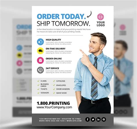 Printing Services Flyer Template 2 - FlyerHeroes