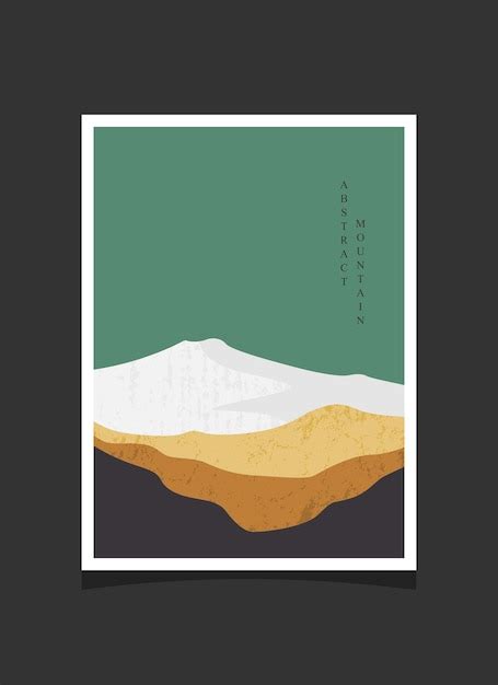 Premium Vector | Abstract mountain painting, abstract background, premium vector