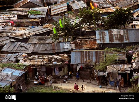 View of the Overcrowded Slums of Dhaka, Bangladesh Stock Photo, Royalty Free Image: 51965778 - Alamy