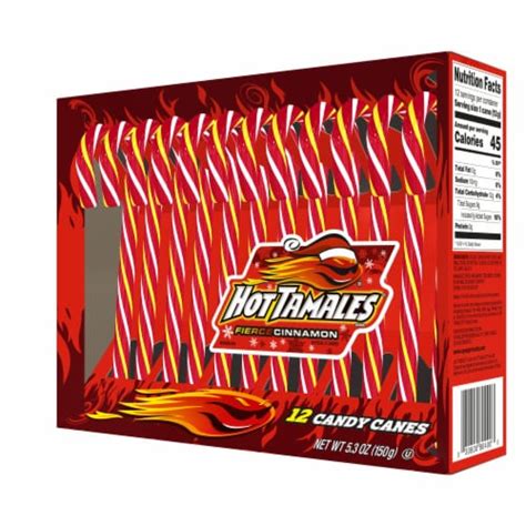 Hot Tamales® Fierce Cinnamon Candy Canes Box, 12 ct / 5.3 oz - Pick ‘n Save