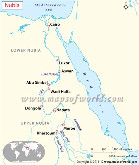 Nubia - Map, Ancient Nubia History