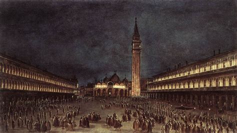 Nighttime Procession in Piazza San Marco - Francesco Guardi - WikiArt.org - encyclopedia of ...