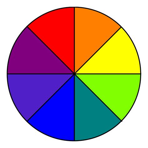 Primary and secondary color wheel - skinbda