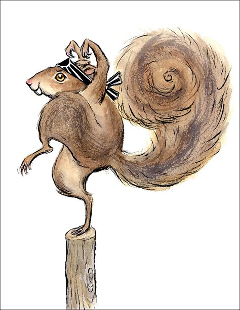 Karate Squirrel individual card. | Etsy