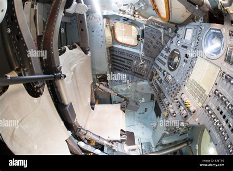 Apollo 9 Command Module "Gumdrop" interior Stock Photo - Alamy