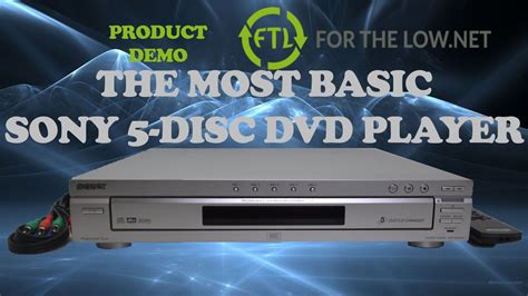 SONY 5 DISC DVD PLAYER DVP-NC675P THE MOST BASIC DESIGN PRODUCT DEMO PROGRESSIVE SCAN VIDEO ...