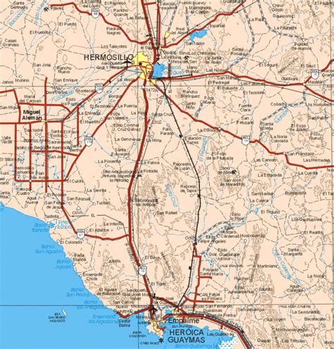 Sonora mexico map [11] - map of sonora mexico [11] - mapa de sonora [11]