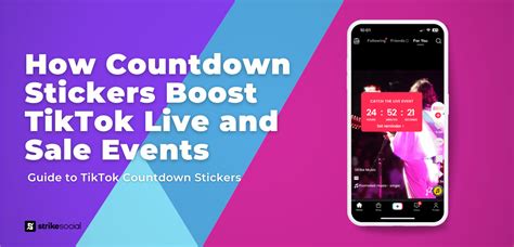 How Countdown Stickers Boost TikTok Live and Sale Events