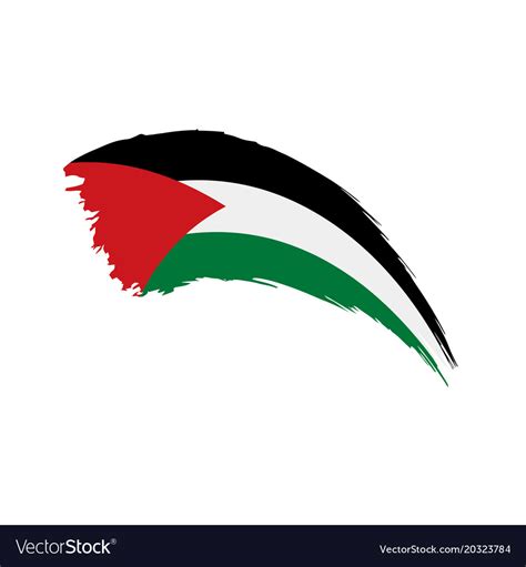 Palestine flag Royalty Free Vector Image - VectorStock