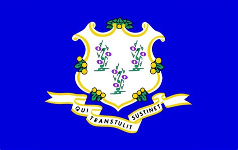 FREE Printable Connecticut State Flag & color book pages | 8½ x 11