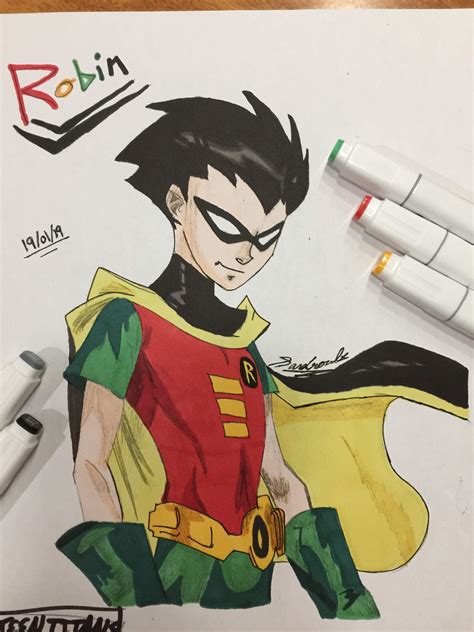 Robin drawing | Teen Titans Amino