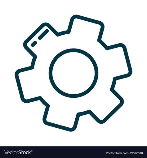 Gear wheel icon Royalty Free Vector Image - VectorStock