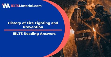 History of Fire Fighting and Prevention- IELTS Reading answer | IELTSMaterial.com