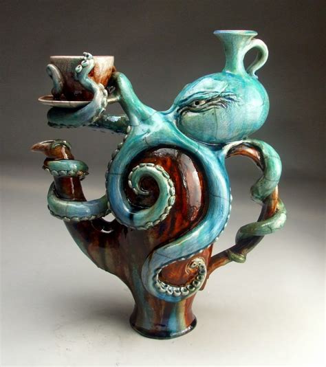 Geek Art Gallery: Sculpture: Creepy Aquatic Ceramics