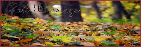 Christian Images In My Treasure Box: Fall Blessings - Headers and Posters