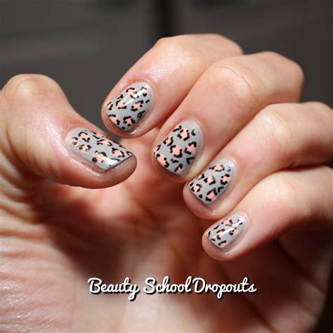 Beauty School Dropouts: Rainbow Leopard Print Nails