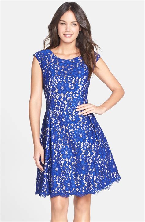 Eliza J Lace Fit & Flare Dress | Nordstrom