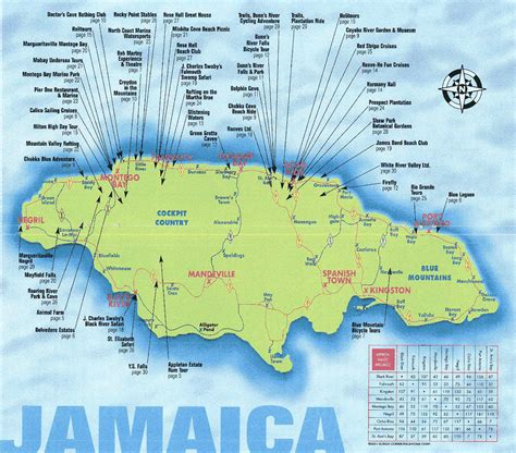 Large travel map of Jamaica | Jamaica | North America | Mapsland | Maps of the World