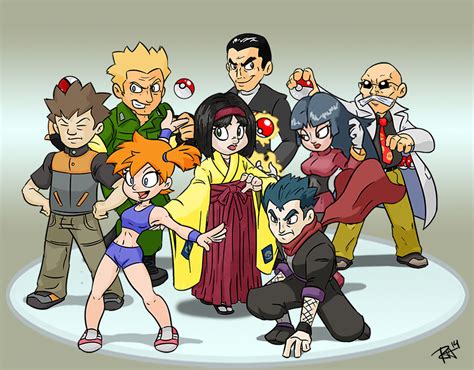 Pokemon Images: All Kanto Gym Leaders And Their Pokemon