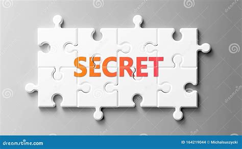 Secret Complex Like a Puzzle - Pictured As Word Secret on a Puzzle Pieces To Show that Secret ...