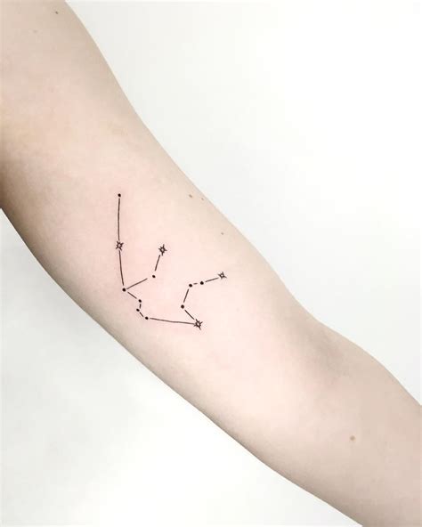 Aquarius constellation tattoo by Gianina Caputo - Tattoogrid.net